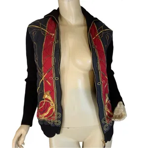 Vtg 1990'S Lauren Ralph Lauren Equestrian Bishop Silk & Wool Zipper Cardigan (M) thumbnail 6
