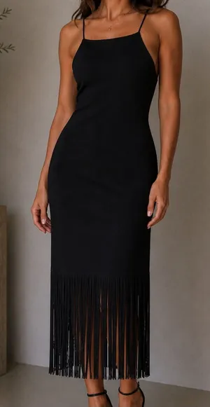 Alexia Admor Dress With Fringe thumbnail 1