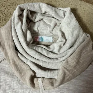 Free People Beach Two Body Cowl Neck Slub Knit Tunic Top Tan‎ Beige Womens Small thumbnail 2
