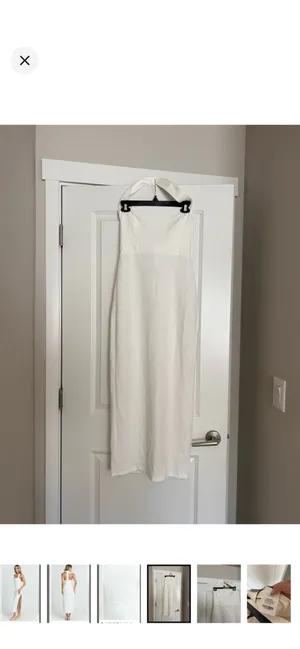Showpo White Halter Dress thumbnail 6