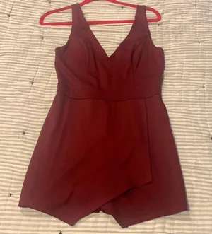 Soprano Maroon Envelope Romper thumbnail 1