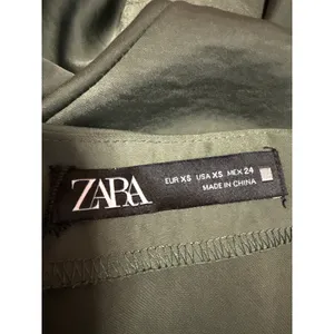 Zara Women's Green Silky Satin Sleeveless Cami Camisole Midi Tank Slip Dress XS thumbnail 4