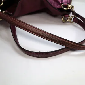 Coach Hallie Pebble Leather Shoulder Bag Metallic Berry F80271‎ Hobo Redefined thumbnail 14