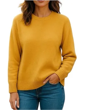 Workshop Republic Mustard Yellow Hi-Low Sweater | XL thumbnail 1