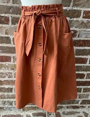Paper bag Waist Pocket Skirt thumbnail 1