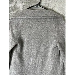 White + Warren Essentials 100% Cashmere Open Front Cardigan Heather Gray XS thumbnail 4