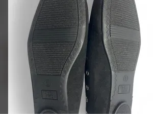 Time and Tru Black Lace-Up Grommet‎ Ballet Flats thumbnail 4