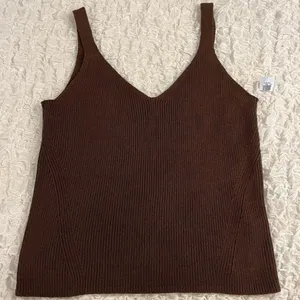 Old Navy BROWN KNIT TANK TOP thumbnail 6