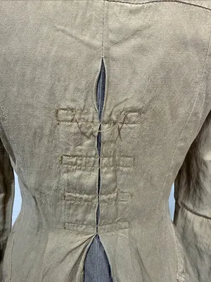 CAbi Tan Tailored Button-Front Trench Coat #840 thumbnail 6