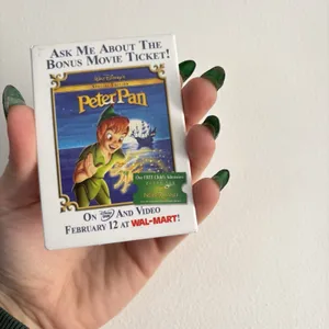 Vintage Peter Pan Movie Promo Pin Brooch Button Disney Y2K‎ Blue Walmart thumbnail 3