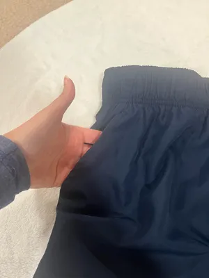 Athletic Works Large Navy Blue Running Shorts with Liner thumbnail 3
