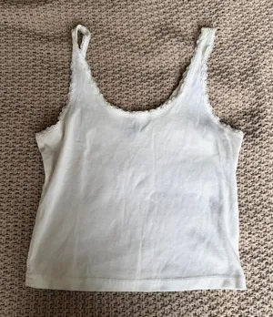 Wild Fable White Lace Trim Tank thumbnail 1