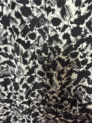 Madewell Black and White Floral Mini Dress thumbnail 9