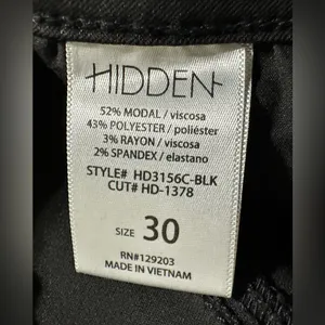 HIDDEN JEANS Coated High Waist Flare Jeans size 30 black thumbnail 12