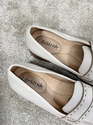 Life Stride Women’s London Loafers Slip On Shoes Comfort in Bone White 7 thumbnail 5