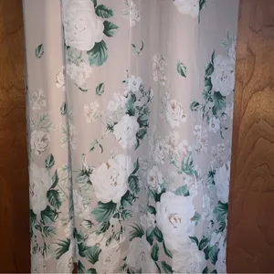 Show Me Your MuMu Kendall Maxi Dress Size XL Cream Green Floral Chiffon Low Back thumbnail 6