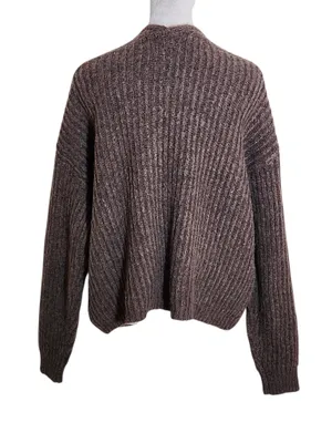 Universal Threads Brown Fuzzy Open Front Cardigan Size Large NWT thumbnail 2