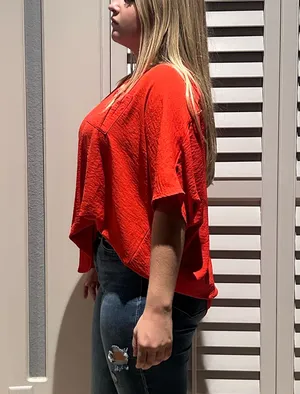 JODIFL Blouse Oversized Red thumbnail 3