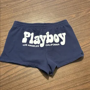 Playboy x PacSun XS Navy Blue Cotton Shorts thumbnail 3