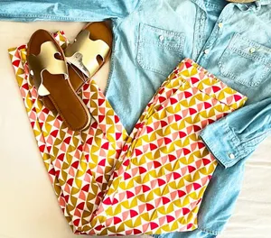 Boden• Spring Geometric Pattern Ankle Pants• Sz 6 thumbnail 1