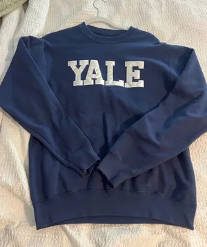 Yale navy blue crew neck thumbnail 3