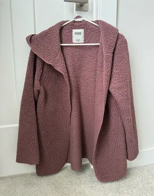 Pink Sherpa jacket thumbnail 1
