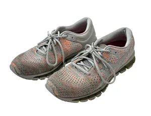 Asics Gel-Quantum 360 Knit Running Shoes Athletic Gym Gray Orange Women's Size 9 thumbnail 1