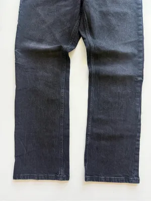 Zara Black High Waisted Straight Legged Jeans size 8 thumbnail 3
