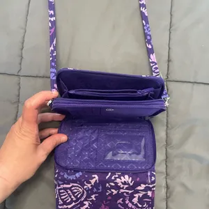 Vera Bradley 3 in 1 Crossbody Bag Purple Floral thumbnail 10
