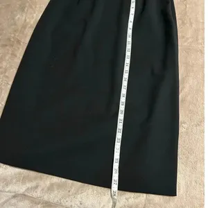 Harold's Wool Straight Skirt Size 8 Black Vintage Office Work Classic Italy thumbnail 5
