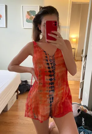 Boutique Tie Dye Romper thumbnail 1