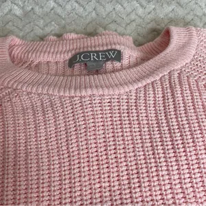 J. Crew Womens Powder Pink Cable Knit Crewneck‎ Barbiecore Sweater Large thumbnail 7