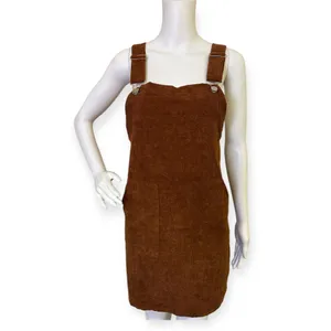 SheIn Double Pocket Corduroy Overall Dress thumbnail 2