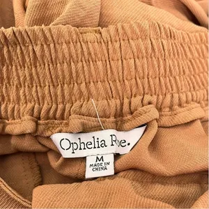 OPHELIA ROE Women's Camel‎ Brown Wide Leg Trousers Size Medium | NWT thumbnail 3