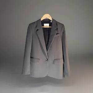 Aritzia Wilfred Crepette Blazer jacket XS Gray thumbnail 8