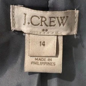 J.Crew Wool Blend Coat Size 10 Gray Zip Front Funnel Neck Jacket thumbnail 6