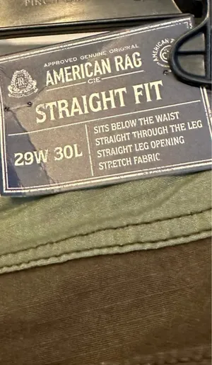 American Rag Straight Leg pants are a size 29W 30L. thumbnail 6