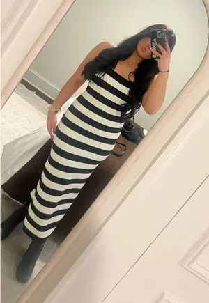striped knit, Abercrombie dress thumbnail 1