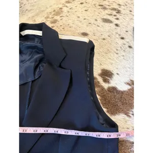 Palm Angels Sleeveless Blazer Vest Size 42 US 8 Navy thumbnail 7
