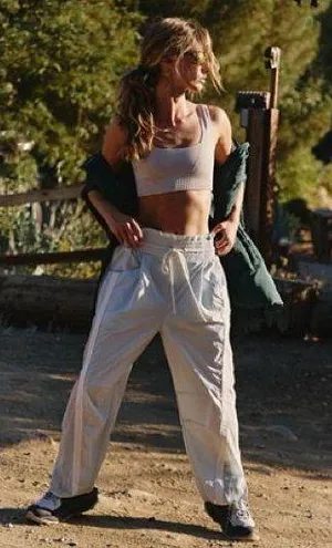 NWT FP Movement Champ Is Here Pants In Artic Snow thumbnail 1