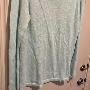 Gap Sweater Women's Large Mint Green Summer Lightweight Raglan sleeve Cotton thumbnail 3