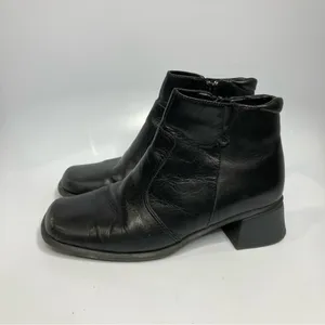 Thom McAn leather Y2K boots size 8‎ Black thumbnail 6