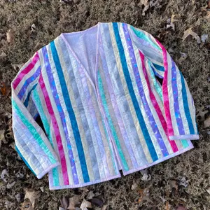 Vintage 80s/90s Quilted Patchwork Jacket Multiple Size M thumbnail 4