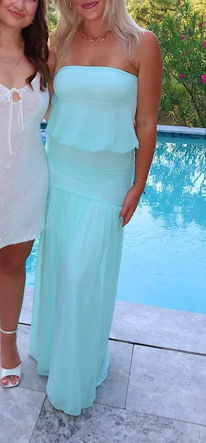 Maxi blue dress thumbnail 1
