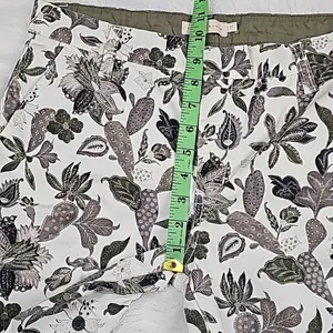Tory Burch Women's‎ Floral Leaf Printed Trousers Size 27 thumbnail 6