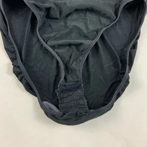 MD/LG Black stretch silk ballerina bodysuit thumbnail 4
