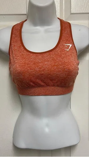 Gymshark Terracotta Racerback Sports Bra thumbnail 1