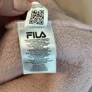 Fila szXL (seems smaller) pink pull over sherpa style hoodie GUC thumbnail 6