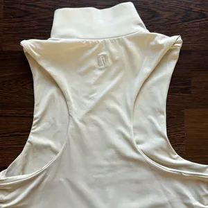 Meshki Paulina Sleeveless High Neck Zip Bodysuit Cream Medium thumbnail 7