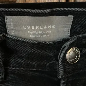 Everlane | The Way High Jean in Black with Raw Hem | womens 26 thumbnail 10